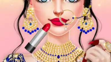 Captura de tela de Indian Wedding Dress up games 8