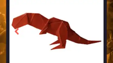 Captura de tela de Origami dinosaurs paper shapes 7