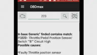 Captura de tela de OBDmax 6