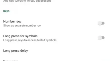 Captura de tela de Telugu Keyboard 15