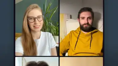 Captura de tela de Yandex.Telemost 1