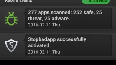 Captura de tela de Stopbadapp 1