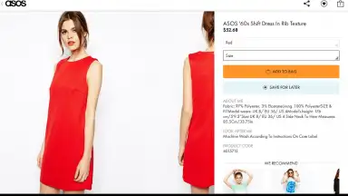 Captura de tela de ASOS 6