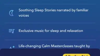 Captura de tela de Calm - Sleep, Meditate, Relax 15