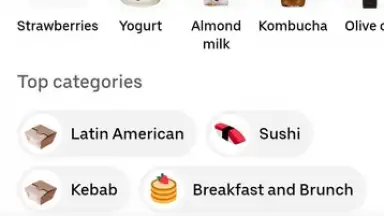 Captura de tela de Uber Eats 19