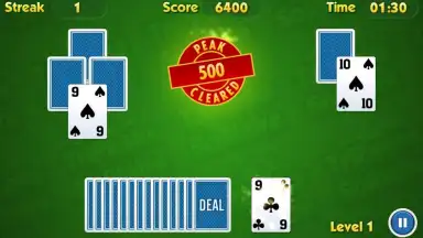 Captura de tela de TriPeaks Solitaire Challenge 1