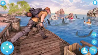 Captura de tela de Fish Hunter : Shark Simulator 3