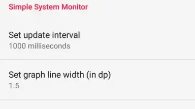 Captura de tela de Simple System Monitor 4