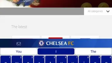 Captura de tela de Chelsea FC Official Keyboard 1