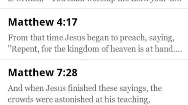 Captura de tela de ESV Bible 1