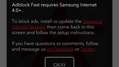 Captura de tela de Adblock Fast 4