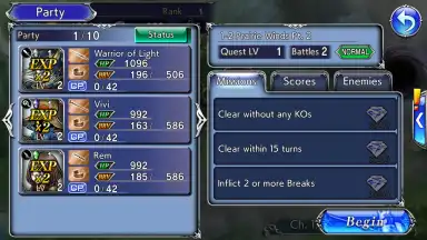 Captura de tela de DISSIDIA FINAL FANTASY OPERA OMNIA 3