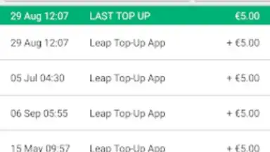Captura de tela de Leap Top-Up 6