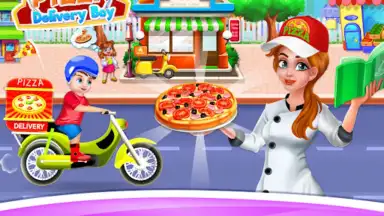 Captura de tela de Bake Pizza Delivery Boy 2