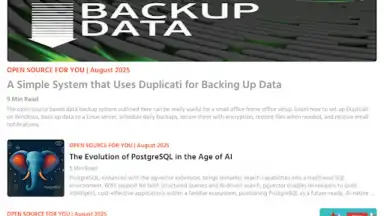 Captura de tela de Open Source For You 9