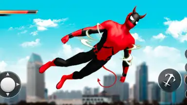Captura de tela de Spider Rope Hero - Flying Hero 1