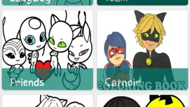 Captura de tela de Coloring Ladybug & Blackcat 6