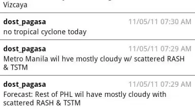 Captura de tela de PH Weather 3