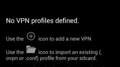 Captura de tela de OpenVPN 3