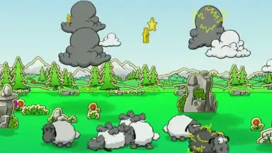 Captura de tela de Clouds and Sheep 3