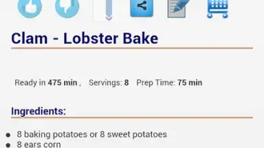 Captura de tela de Recipes by Ingredients 3