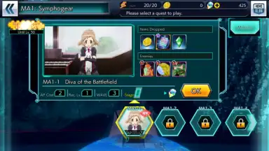 Captura de tela de Symphogear XD UNLIMITED 6