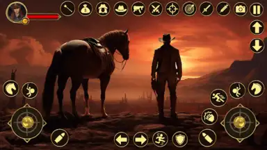 Captura de tela de West Cowboy Games Horse Riding 11