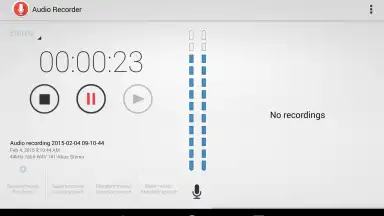 Captura de tela de Audio Recorder 6