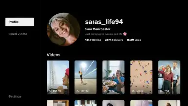 Captura de tela de TikTok for Android TV 4