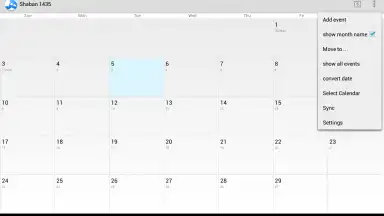 Captura de tela de Hijri Calendar 2