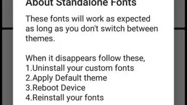 Captura de tela de GxFonts - Custom fonts for Samsung Galaxy 1