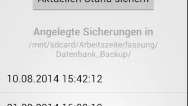 Captura de tela de Arbeitszeiterfassung 2