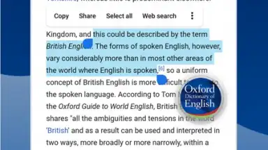 Captura de tela de Oxford Dictionary 4