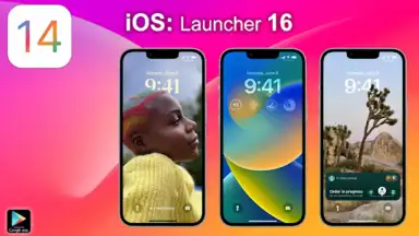 Captura de tela de iPhone 14 Launcher iOS 16 2023 2