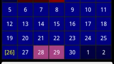 Captura de tela de Flower calendar (free) 3