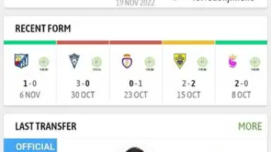 Captura de tela de BeSoccer 3