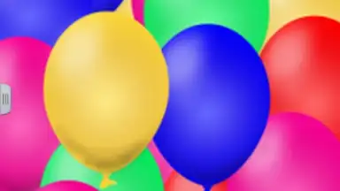 Captura de tela de Balloons Keyboard 3