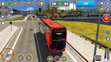 Captura de tela de Bus Driving: Real City Bus 2