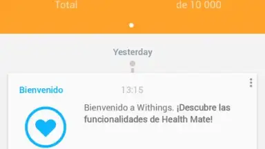 Captura de tela de Withings Health Mate 2