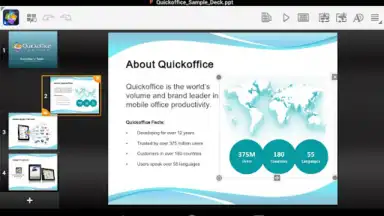 Captura de tela de Quickoffice - Google Apps 1