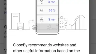 Captura de tela de Samsung Internet Beta 3