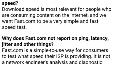 Captura de tela de FAST Speed Test 3