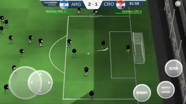 Captura de tela de Stickman Soccer 2018 4