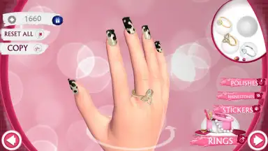 Captura de tela de Cute Nail Art Designs Game 3D 5