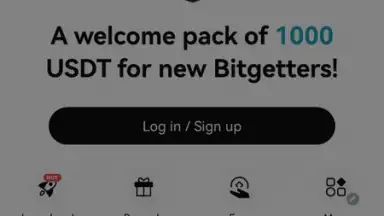 Captura de tela de Bitget 24