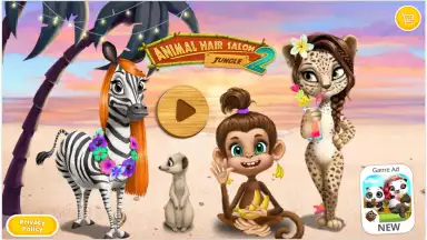 Captura de tela de Jungle Animal Hair Salon 2 1