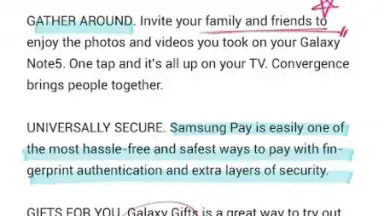 Captura de tela de Samsung Write on PDF 1