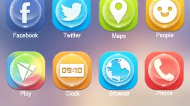 Captura de tela de Clean GO Launcher Theme 3