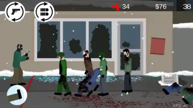 Captura de tela de Flat Zombies: Cleanup and Defense 2