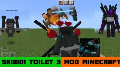 Captura de tela de SKIBIDI TOILET 3 for Minecraft 1